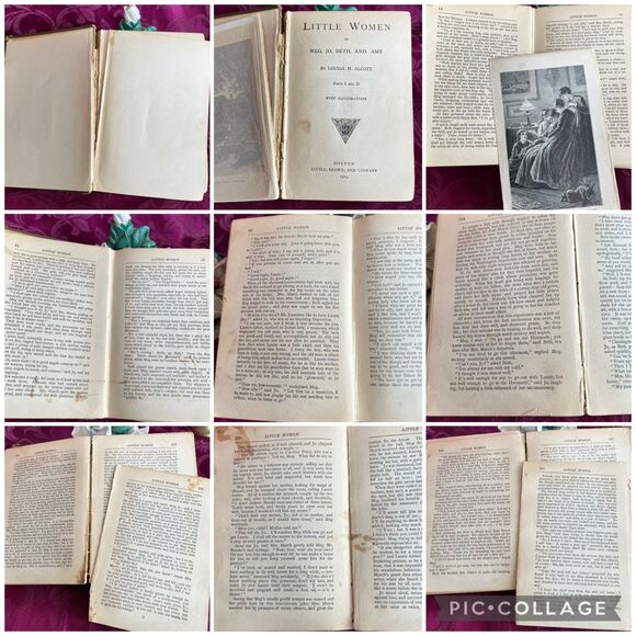 1903 Antique Books: Little Women Series (3 Volume Set) by Louisa May Alcott - Picture 3 of 10